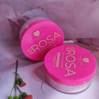 Pó rosa translúcido